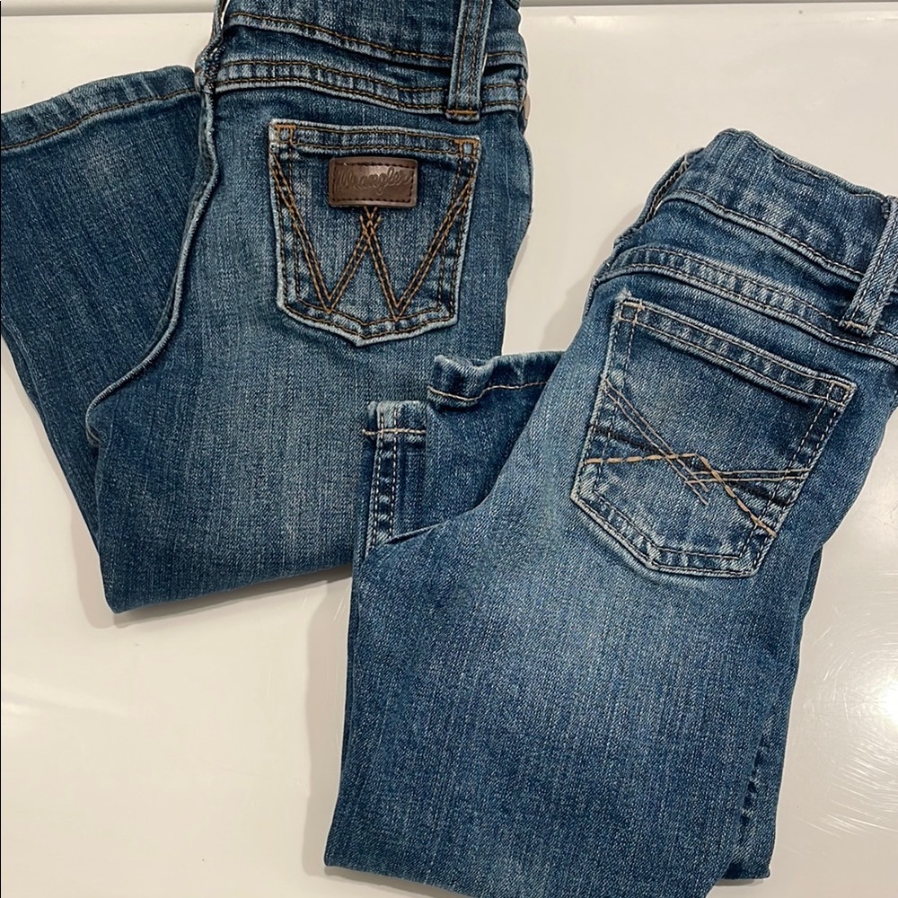 2 Pairs of 3T Wrangler Jeans